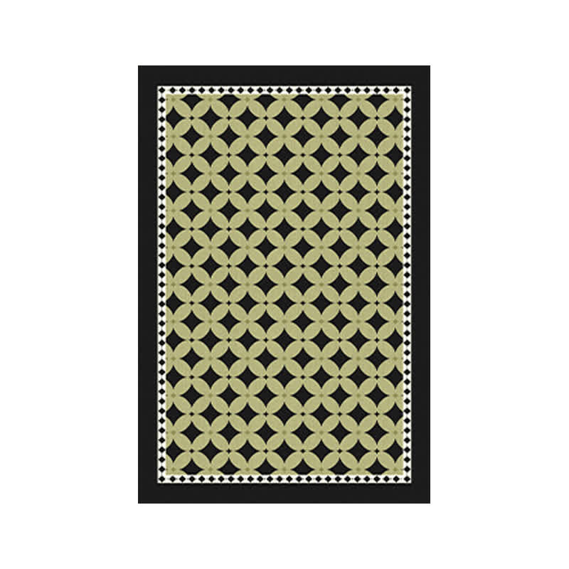 Grüner geometrischer Rauten-Teppich – Bild 9